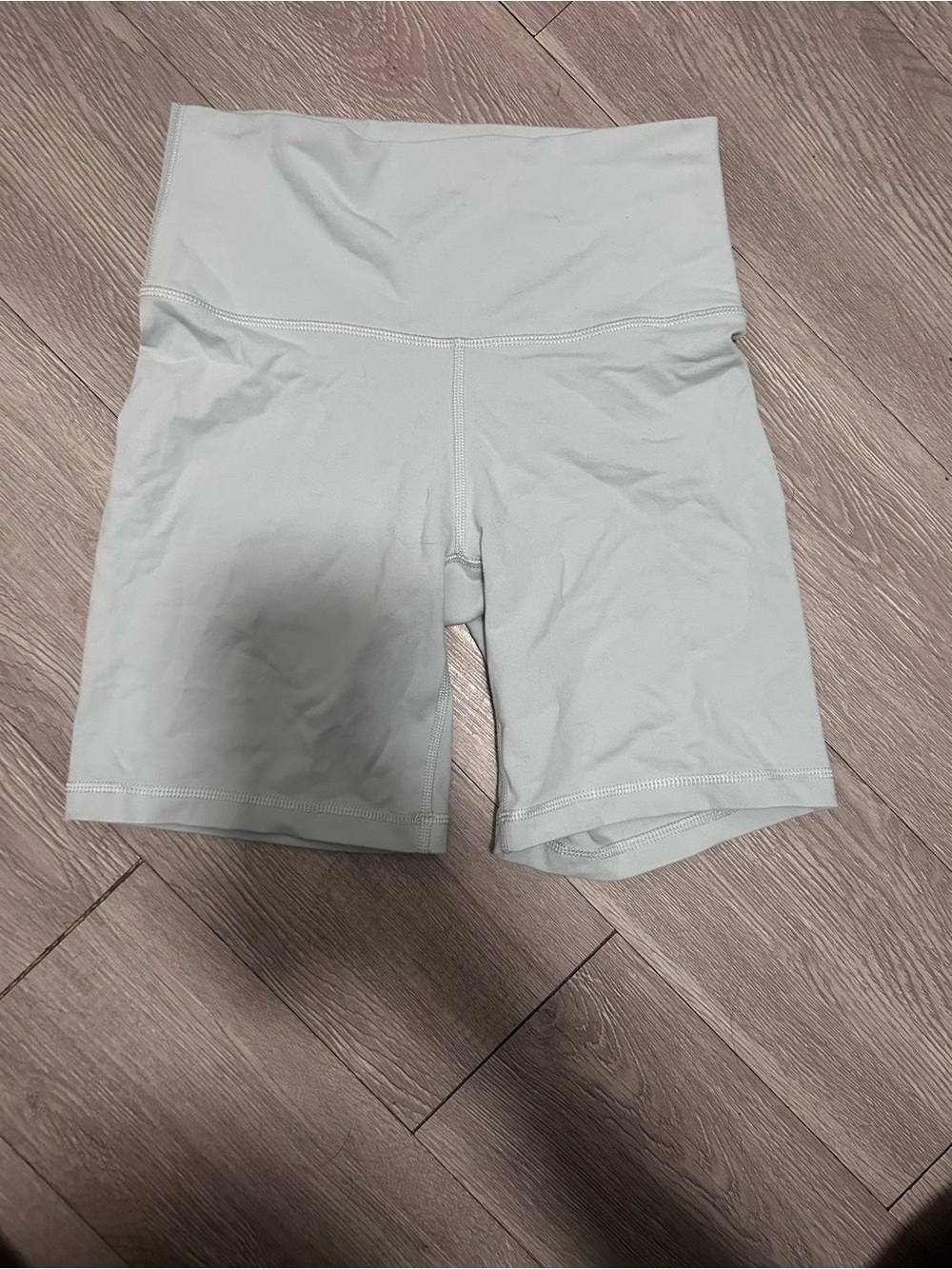 TNA High-Waist Athletic Bike Shorts in Light Mint